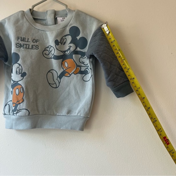 Disney Baby Mickey Mouse Sweatshirt & Jogger Pants Set Gray 9M Infant Boys Girls - Picture 9 of 11